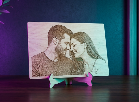Engrave Photo on Wood